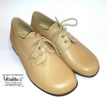 

Type shoe blucher in smooth leather camel, Baby Style