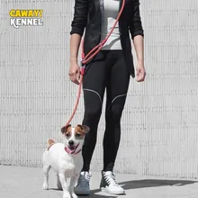 Caseta de CAWAYI de nailon suave para perros de compañía, cuerda de tracción de cadena, manos libres, diagonal, a prueba de explosiones, para perros grandes