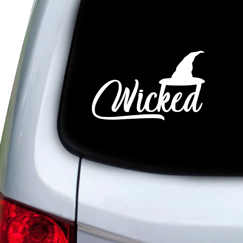 Witch Car Window Decals Decor Good Boss Wicked Pentacles Moon Goddess Laptop Vinyl Sticker for MacBook Pro/Air Decoration | Автомобили и