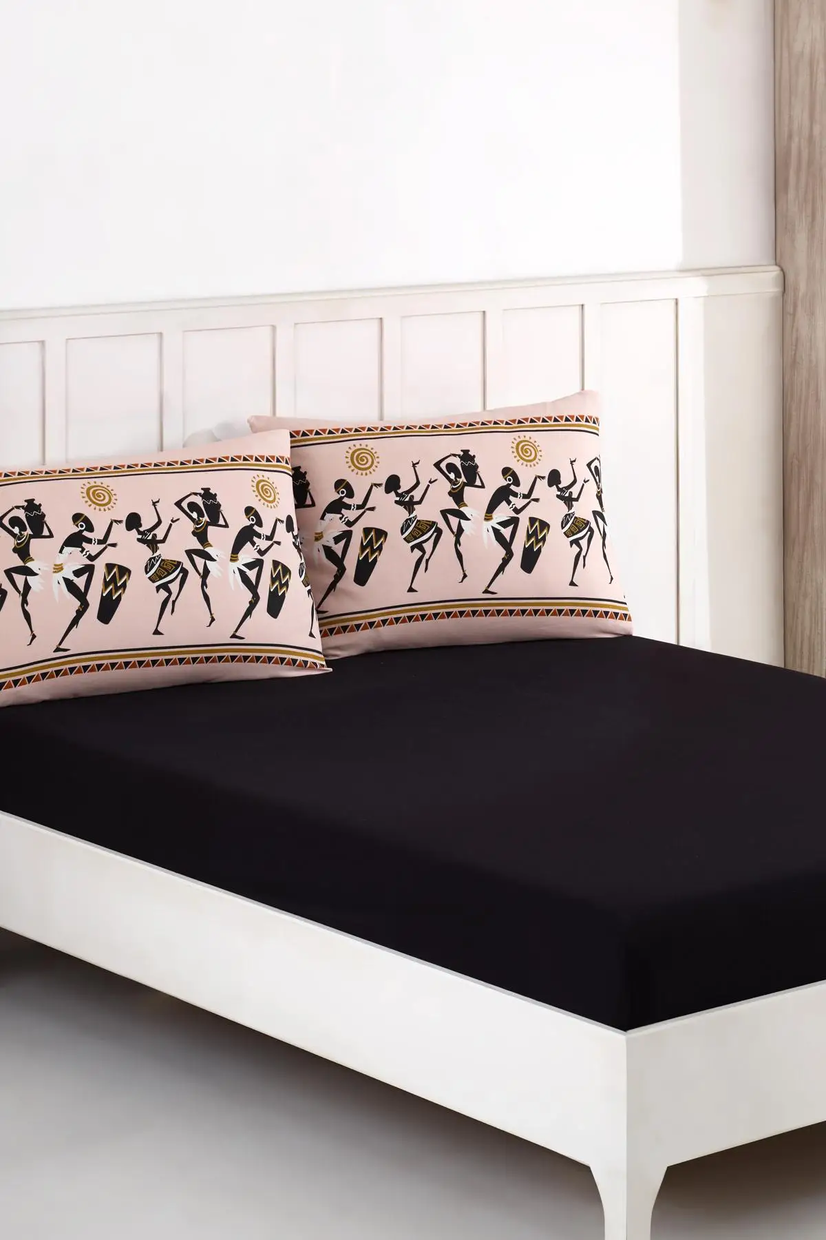 

Tek Personality Fitted Bed Sheet Set | Africa-Black