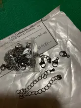 10 unids/lote de extensión de acero inoxidable la cola de cadena langosta cierre DIY pulsera collar extensor cadenas para hacer joyería