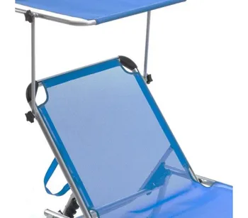 

Lounger aluminum Q. BO with umbrella mod. SAPRI in Textilene