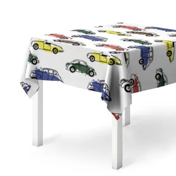 

Tablecloth 3D cars pattern