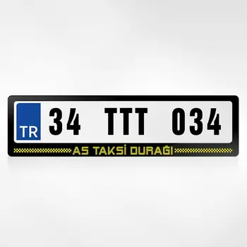 

Personalized Taxi Stop Plates of-2