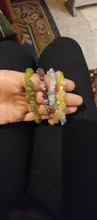 Cuentas de cristal naturales irregulares para pulsera, cuentas de cristal amarillo transparente, aguamarinas