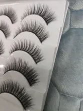 SEXYSHEEP-pestañas postizas de visón 3D, 5 pares, gruesas, naturales, hechas a mano, suaves, maquillaje, extensión de pestañas