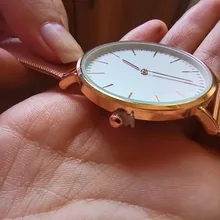 De Lujo reloj de oro rosa pulsera de las mujeres relojes de señoras de la marca reloj de cuarzo Casual mujer acero reloj de pulsera Montre Femme reloj