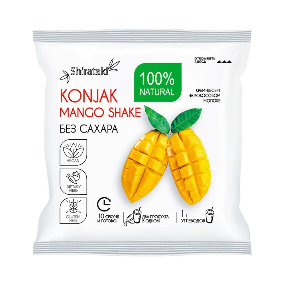 Десерт без сахара Konjak MANGO SHAKE 20 шт по 15 гр|Зефир| |