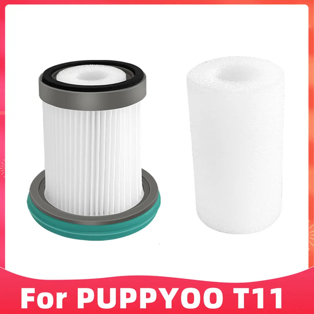 

Replacement Hepa Filter and Filter Sponge For PUPPYOO T11 / T11 Pro Handheld Cordless Vacuum Cleaner Spare Parts Accessories