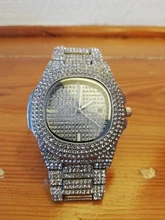 Reloj de moda con diamantes de acero para hombre, cronógrafo de Hip Hop, de lujo, dorado, masculino, 2021