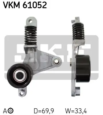 Ролик натяжной ремня ГРМ Toyota Rav 4/Avensis/Corolla 1.4/1.6/2.0/2.4 VVT-I 00 SKF VKM 61052