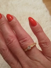 Anillos de titanio de acero inoxidable para mujer, joyería circular CZ de moda, anillos de cristales austriacos, dedo Color oro, Superior qual