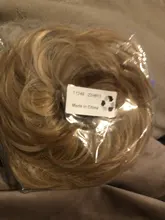 Snoilite-coletero elástico para mujer, moño para el pelo sintético, 35 colores