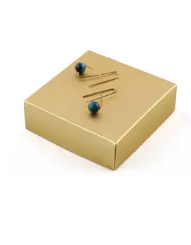 

Goo Design Minimal Blue Tiger Eye Earrings 1