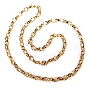 

18k gold chain rolo hollow 45cm. [AB3007]