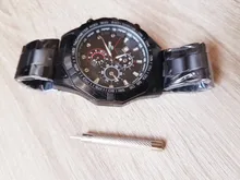 Smat-Reloj de pulsera de cuarzo deportivo para hombre, resistente al agua, con fecha, correa de acero de lujo