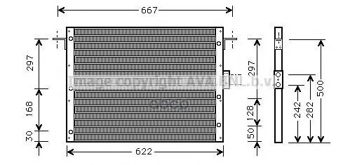 Радиатор Кондиционера Land Rover: Range Rover Ii(Lp) 2.5 D/3.9/4.0/4.6 94- 02 Ava арт. AU5075