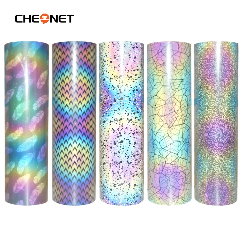 25X20cmReflective Heat Transfer Vinyl Rainbow Reflective HTV Vinyl  Reflective Vinyl HTV Vinyl Sheets forT-Shirts Clothes Bag Hat