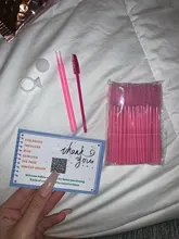 GLAMLASH premium-cepillo de limpieza para extensiones de pestañas, microvarita de máscara, aplicador de pinceles para pestañas, 50 Uds.