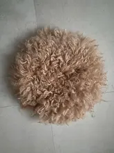 Accesorios de fotografía recién nacido accesorios 40cm ronda manta de lana estudio bebé Utilería de fondo para fotografía mantas bebé disparar cojín