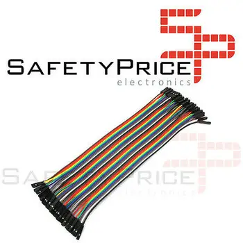 

40 female CABLES 20cm jumpers dupont 2,54 arduino pic protoboars