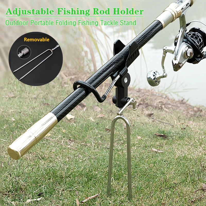 Universal Fishing Rods Holder Angle Adjustable Stainless Steel Fishing