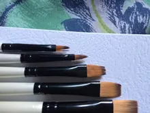 Pinceles para pintar con acuarela, accesorio de pelo, nailon, para manualidades, aprendizaje pintura al oleo, acrílica, suministros, juego de 12 unidades