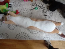 Juguete suave/bonito/de felpa/gato largo/almohada/muñeca de algodón, almohada para dormir, almuerzo, oficina, regalos de cumpleaños para niñas