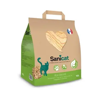 

SANICAT Garbage reclaimed wood, compostable and recyclable-For cat