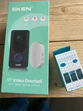 EKEN V7 1080P FHD WiFi inteligente timbre Video Visual Intercom de la visión nocturna IP timbre inalámbrico de la cámara de seguridad de almacenamiento en la nube gratuito