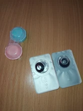 2 uds. De lentes de contacto de Color para Halloween, Cosplay de Anime, lentillas de ojos góticas, Manson de colores blanco, negro y rojo, lentes de contacto