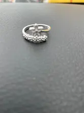 Anillos de plata de ley 925 con flores frescas, temperamento con personalidad, regalo literario, moda coreana, apertura de tamaño variable, SRI172