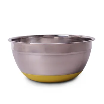 

Bowl Ø 22*10 cm stainless steel with silicone bottom Kamille, kml-4348