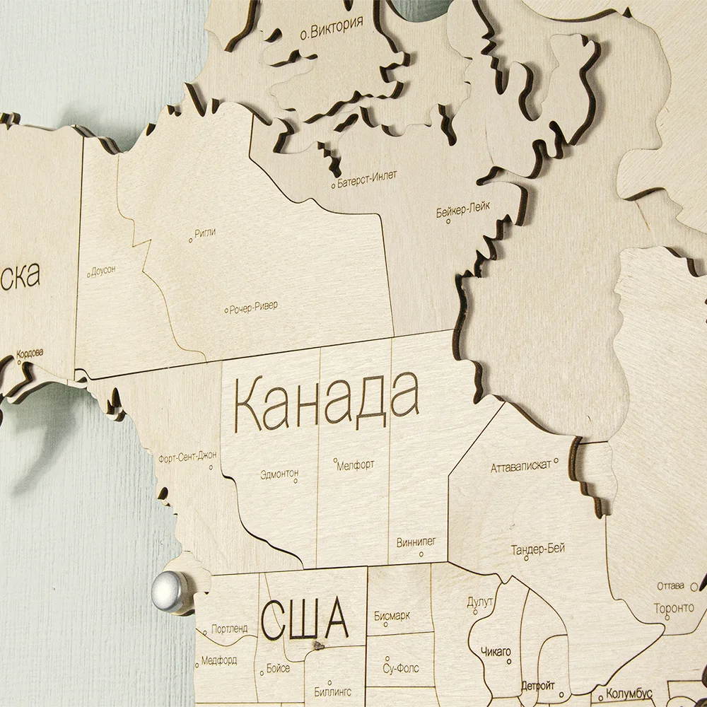 Рисунок 3 - Интерьерная карта мира на стену