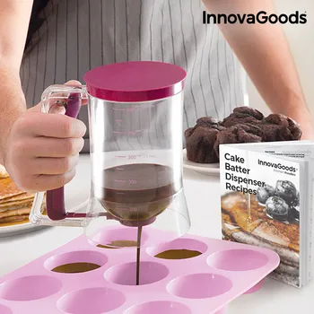 

InnovaGoods Cake Batter Dispenser with Recipe Box
