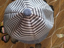 Sombrero Mono para bebé de algodón para verano, gorro Niño a rayas informal, aleros suaves, protección solar, gorros, gorros