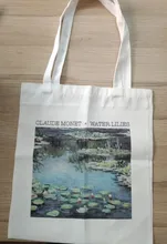 Van Gogh bolsa de compras pintura al óleo gráfico bolso de lona femenino lindo Harajuku Ulzzang Grunge Tote bolsa