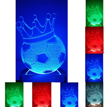 

N-049 Ball with Crown-3D USB led Eco-friendly lamp night light, hand, table night light, home decor,