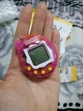1 Uds transparente Tamagotchi electrónicos 90S nostálgico 49 en Virtual Cyber juguete Virtual electrónicos Perro Robot