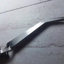 1pc pinzas de uñas artísticas de acero inoxidable acción cruzada pinzas multifuncional en forma de Clip de manicura curva alicate para uñas herramientas