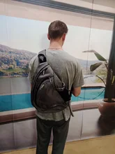 Mixi-mochila de un solo hombro para hombre y mujer, bolso cruzado con USB para niños, mochila de viaje para deportes de ciclismo, bolso de moda versátil para estudiantes y escuela