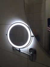 Bathroom Mirror Led Touch Dimming Adjustable Magnification