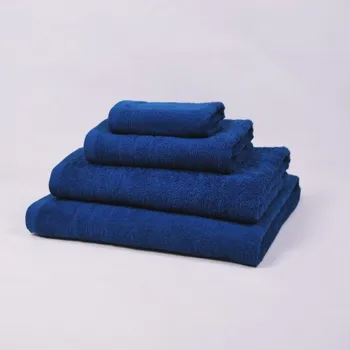 

Toalla de bano azul lisa de algodon 100%