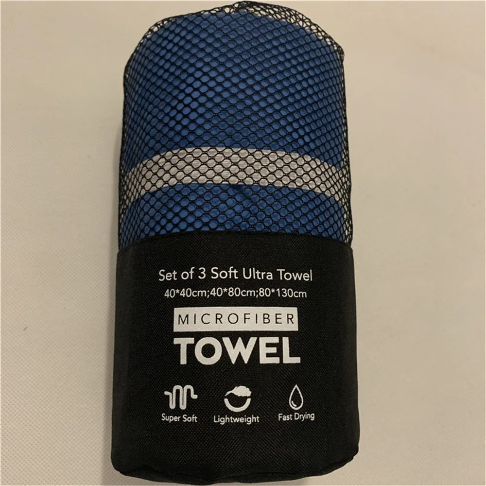 3 шт. в наборе из микрофибры компактное быстросохнущее полотенце пляжное спортивное полотенце для рук