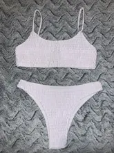 Meihuida-Bikinis de estilo vendaje para Mujer, traje de baño Sexy con sujetador acolchado de realce, conjunto de Bikini 2021