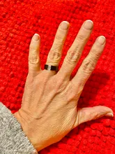 Carofeez-Anillo de piedras de imitación tipo circón para hombre y mujer, joyería negra, accesorios para amantes