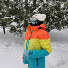 Ski-Goggles Glasses Anti-Fog Sport X-TIGER Uv400-Protection Magnetic Double-Layers Outdoor