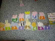 Decoración de fiesta de Peppa Pig, tema de dibujos animados, globo de Peppa George, cartel de feliz cumpleaños, decoración de fiesta de cumpleaños para niños, 2021