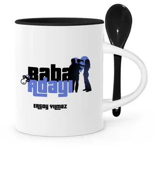 

Father's Day Custom Father Nominee Black Spoon Mug Cup-3