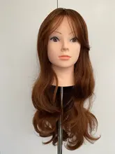 HENRY MARGU-Peluca de cabello sintético para mujer, largo ondulado, color rubio y marrón, fiesta de Cosplay, fibra resistente al calor Afro